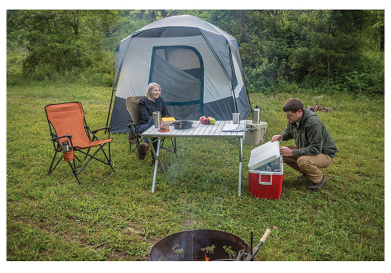 Load image into Gallery viewer, Alps Mountaineering Regular Dining Table in Sleek Silver Finish
