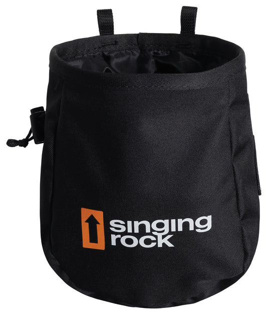 Singing Rock Rocket Chalk Bag in Sleek Black - Keep Your Grip Strong!