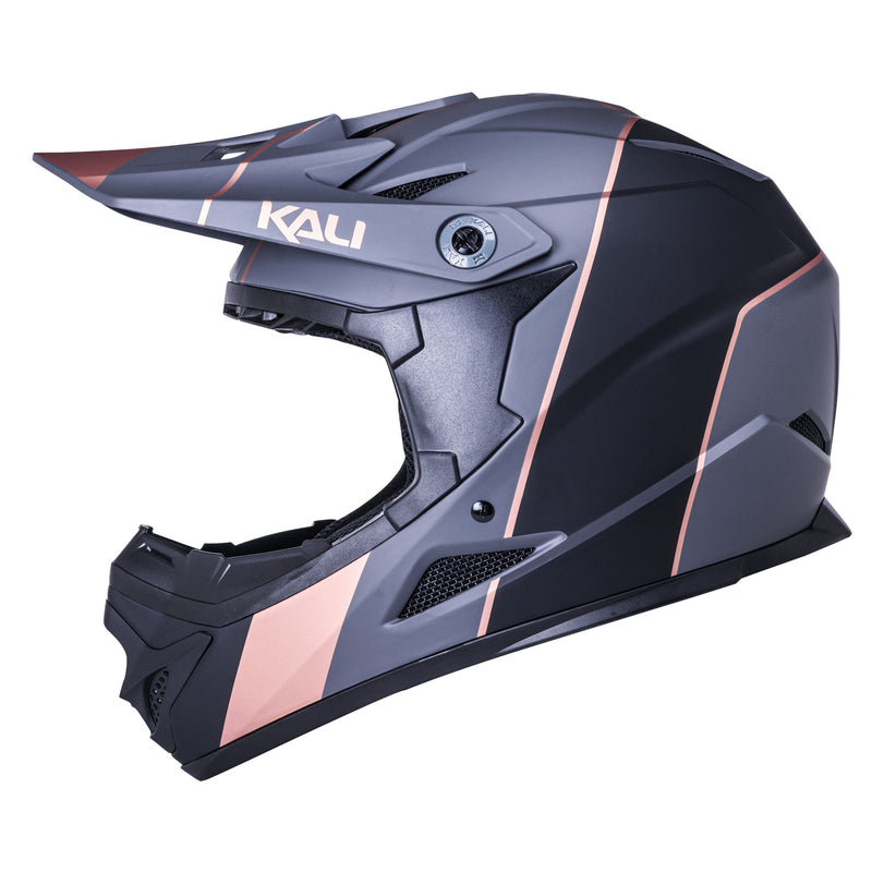 Load image into Gallery viewer, Kali Zoka Stripe Full Face Helmet, Large, Black/Bronze NLA
