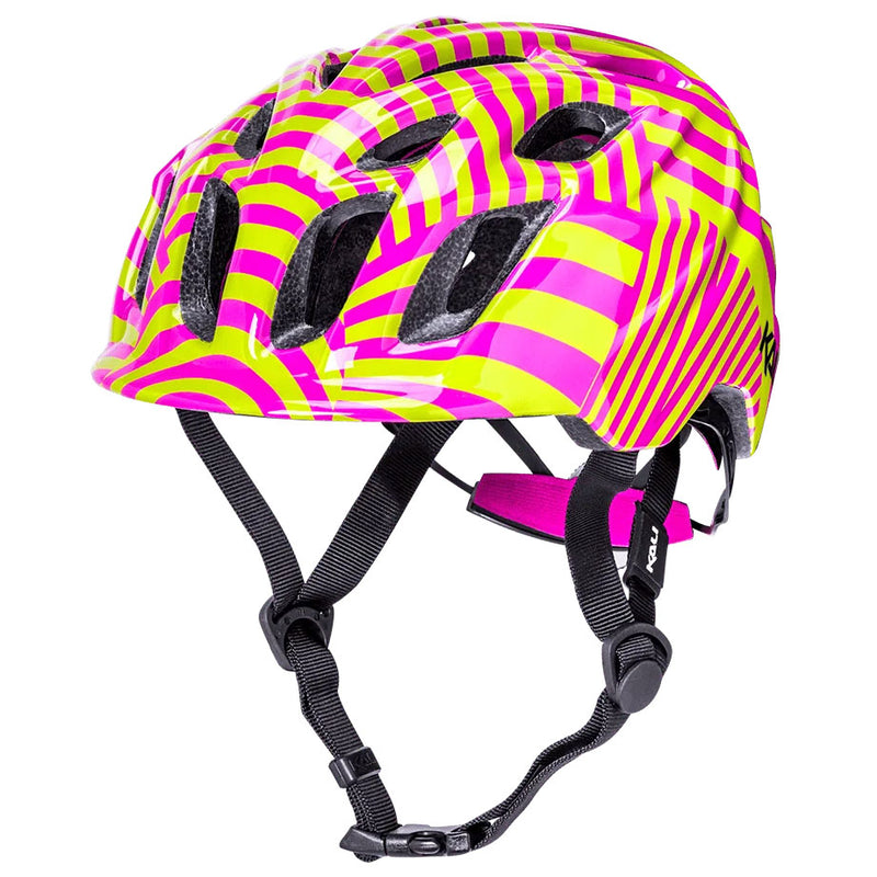 Load image into Gallery viewer, Kali-Chakra-Child-Lighted-XS-Visor-Neon-Lemonade-HLMT9655-Bicycle-Helmets
