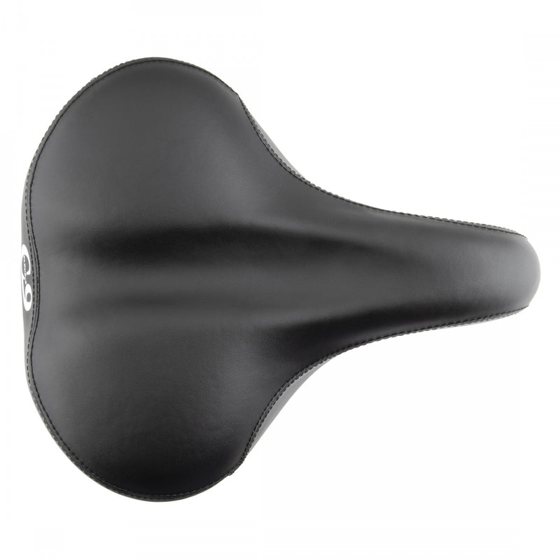 Load image into Gallery viewer, Cloud-9 Unisex Suspension Bicycle Comfort Seat - Black Vinyl Steel Rails
