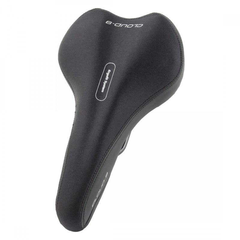 Load image into Gallery viewer, Cloud-9 Mens Bicycle Comfort Sport Seat Anatomic Relief - Black Steel Rails
