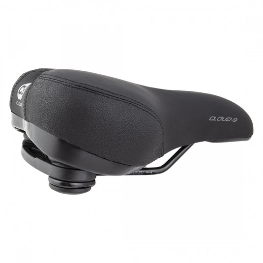 Cloud-9 Unisex Commuter Bicycle Comfort Seat - Black Steel Rails Unisex