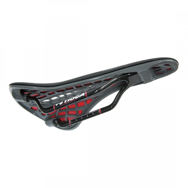Load image into Gallery viewer, Tioga Undercover Stratum Carbon Bio-X Ergo Foam - Black 140mm Width Carbon
