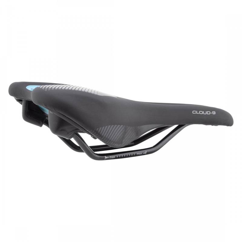 Load image into Gallery viewer, Cloud-9 Unisex Narrow Sport Saddle Kush Plus Memory Foam Road MTB - Black
