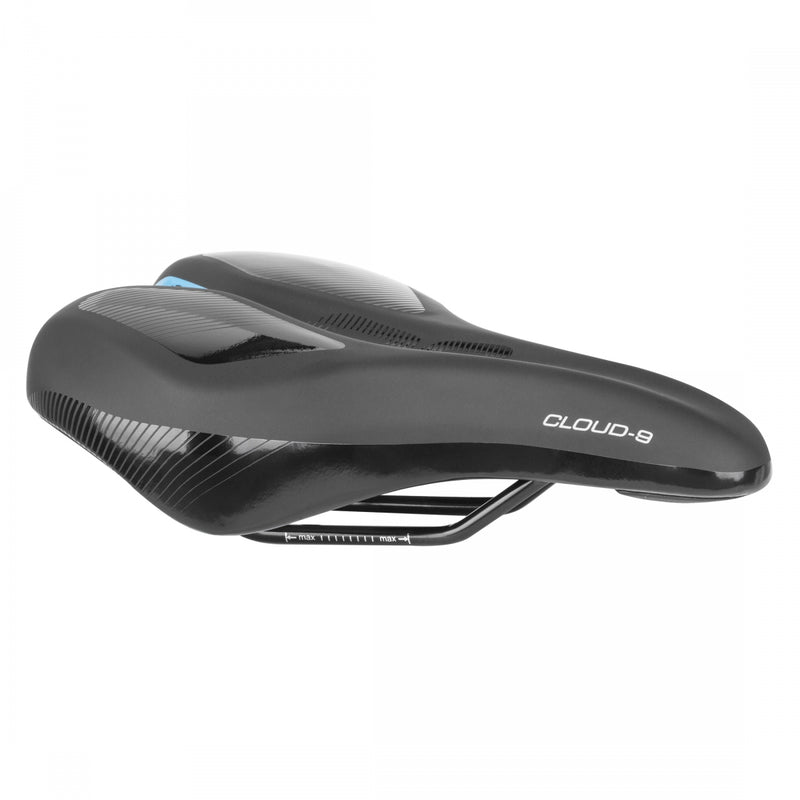 Load image into Gallery viewer, Cloud-9 Unisex Wide Sport Saddle Kush Plus Memory Foam Road MTB - Black
