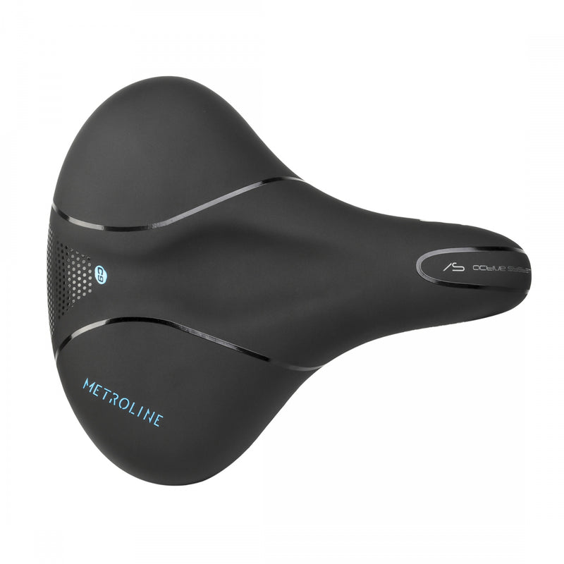 Load image into Gallery viewer, Cloud-9 Metroline Extra Cushion Memory Foam Bicycle Seat Saddle - Black
