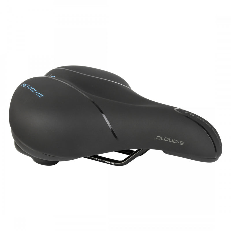 Load image into Gallery viewer, Cloud-9 Metroline Extra Cushion Memory Foam Bicycle Seat Saddle - Black
