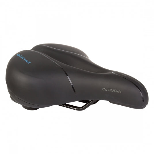 Premium Cloud-9 Unisex Metroline Extra Cushion Memory Foam Bicycle Saddles with Vented Cutouts & Water-Resistant Durability