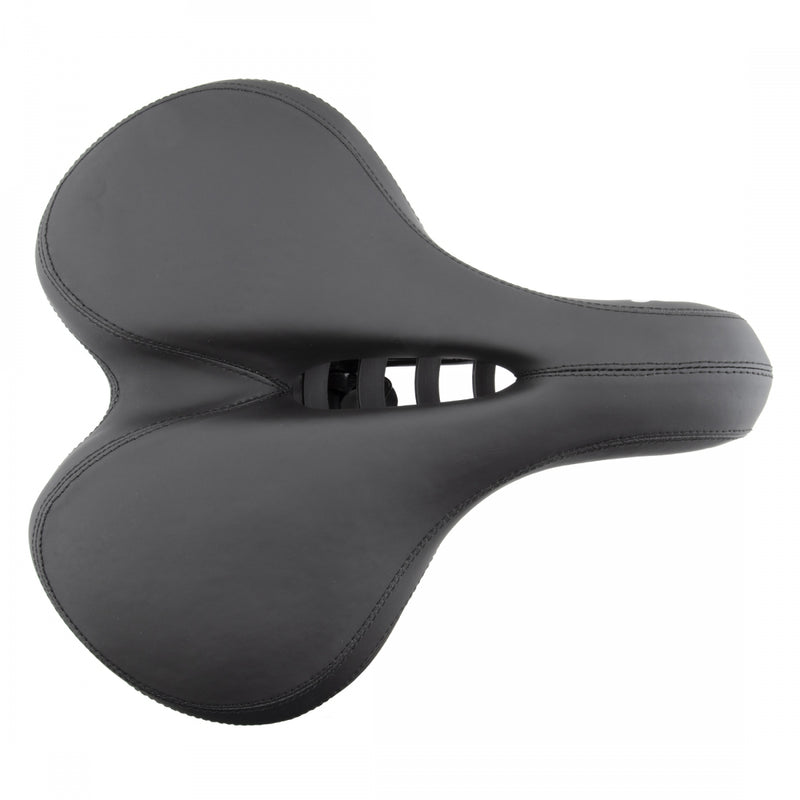 Load image into Gallery viewer, Cloud-9 Unisex Bicycle Comfort Seat - Black Emarald Cover Steel Rails
