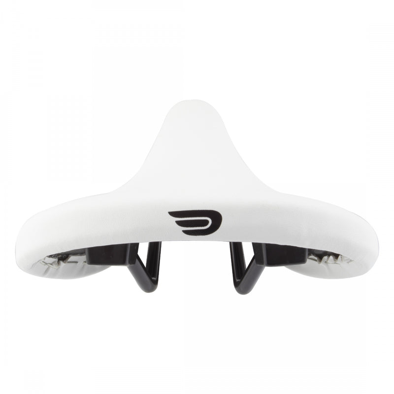 Load image into Gallery viewer, Pure Cycles Drome 2 Saddle - White Steel Rails PVC Cover Unisex
