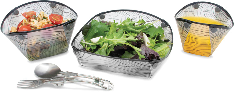Load image into Gallery viewer, Fozzils Solo Pack: Lightweight Mist Plates &amp; Bowls Set for Outdoor Dining

