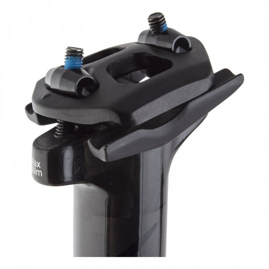 Origin8 Vertex Carbon Seatpost 27.2mm 350mm Black Micro-Adjust 2 Bolt Clamp