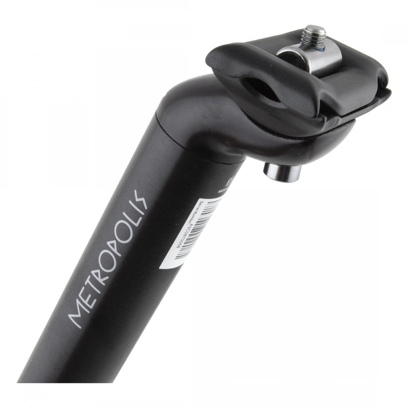 Load image into Gallery viewer, Metropolis seatpost, 31.6 x350mm Black Forged Alloy Single Bolt Head
