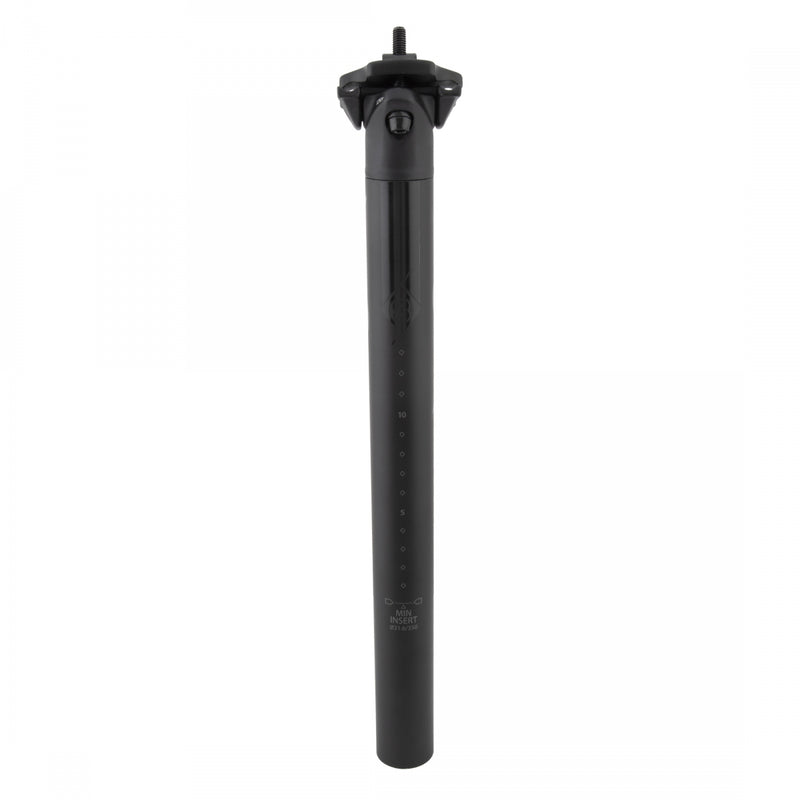 Load image into Gallery viewer, Origin8 Axys Carbon Seatpost 31.6mm 350mm Black Micro-Adjust 2 Bolt Clamp
