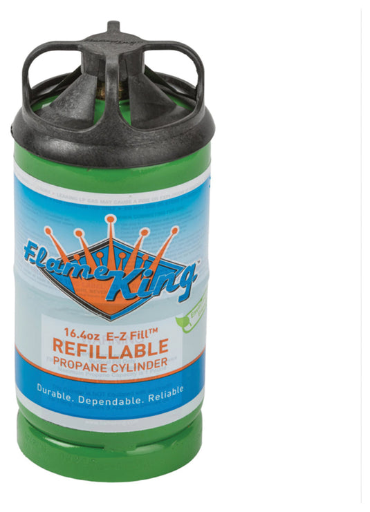 Flame King 1 lb Refillable Propane Canister - Convenient 1L Propane Refill Solution