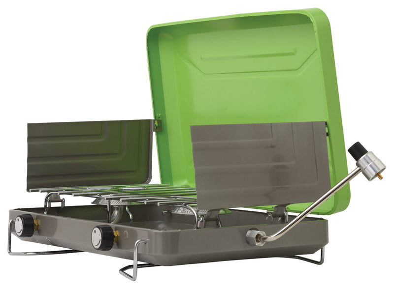 Load image into Gallery viewer, Flame King 2 Burner Classic Camping Stove: Your Ultimate Outdoor Cooking Companion
