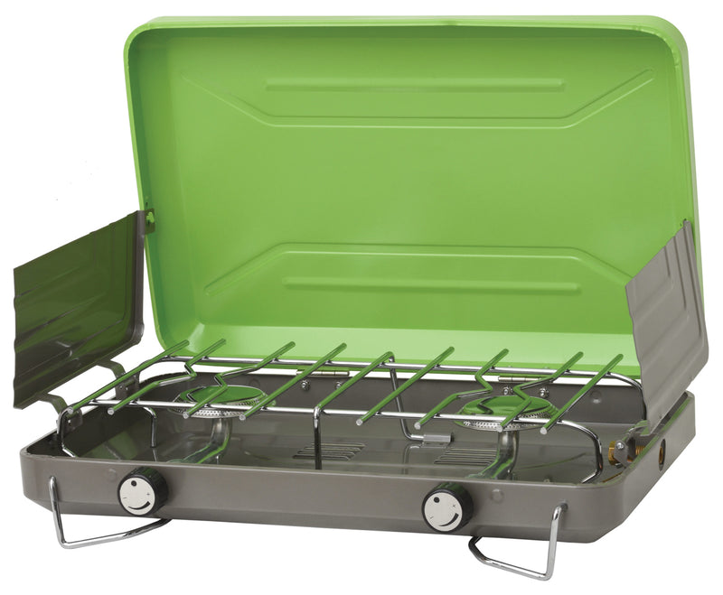 Load image into Gallery viewer, Flame King 2 Burner Classic Camping Stove: Your Ultimate Outdoor Cooking Companion
