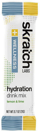 Skratch Labs Wellness Drink Mix - Lemon Lime Single Serving for Sport & Recovery