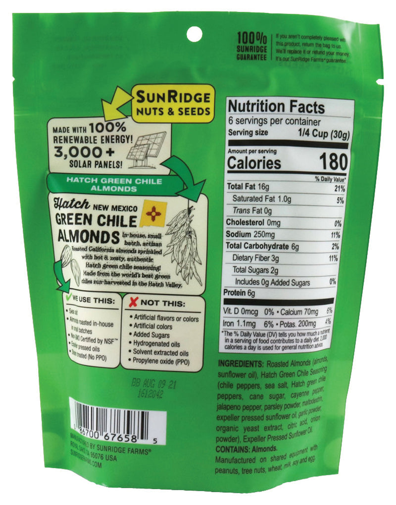 Load image into Gallery viewer, Sunridge Farms Almonds Hatch Grn Chile
