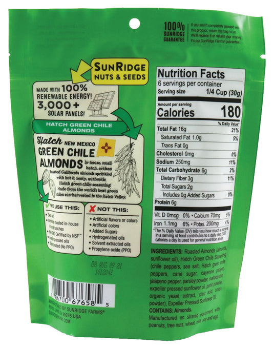 Sunridge Farms Almonds Hatch Grn Chile