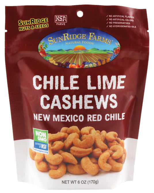 Sunridge Farms Cashews Chipolte/lime/red Chil