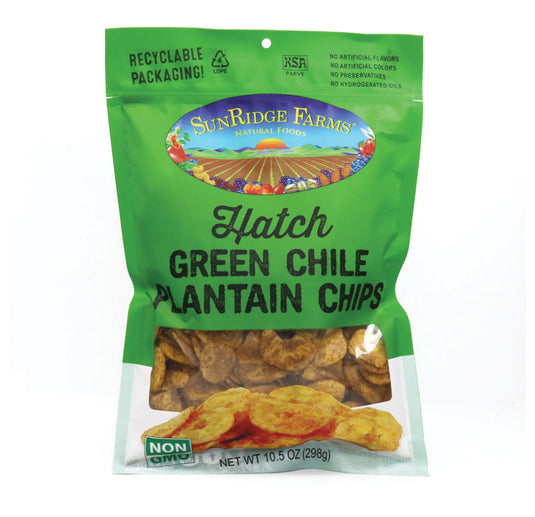 Sunridge Farms Spicy Hatch Chile Plantain Chips - A Delicious Twist on a Classic Snack!
