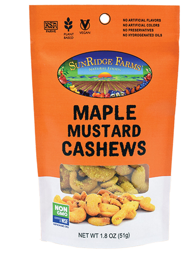 Load image into Gallery viewer, Sunridge Farms Maple Mustard Cashews: A Sweet and Savory Snack Delight!

