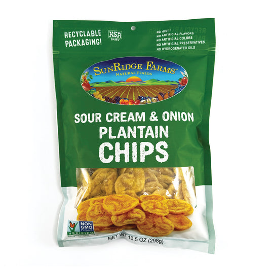 Sunridge Farms Plantain Chips - Crispy and Delicious Snack, 10.5 oz