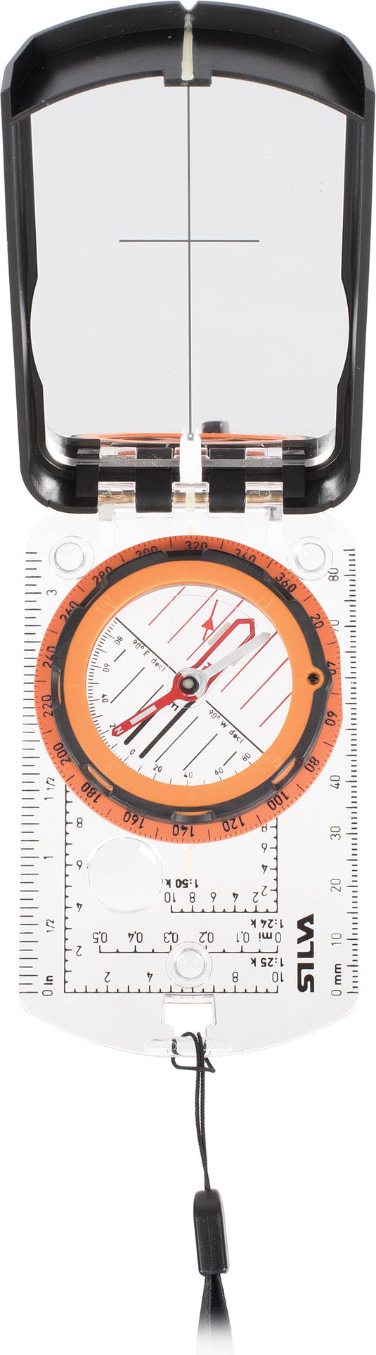 Silva Ranger 2.0 Compass in Vibrant Orange - Reliable Navigation Tool for Outdoor Adventures