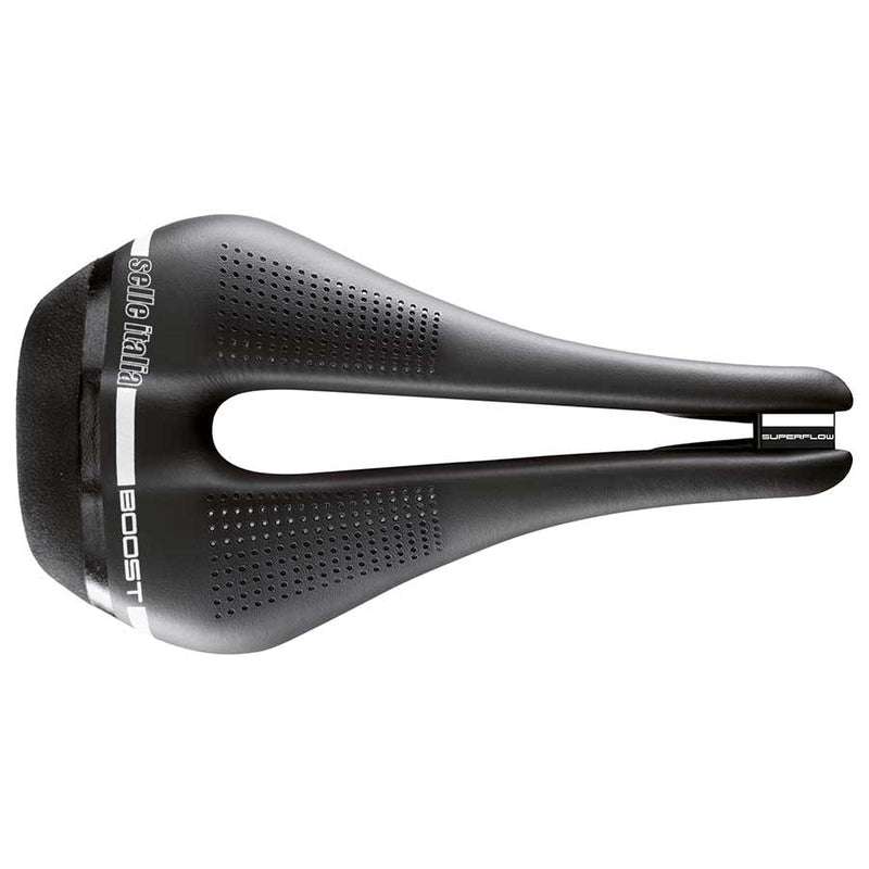 Load image into Gallery viewer, Selle Italia Novus Boost Superflow, Saddle, 256 x 135mm, 240g, Black
