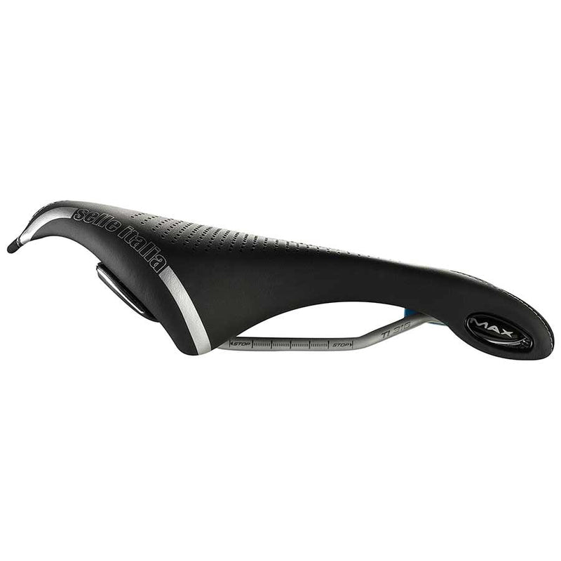Load image into Gallery viewer, Selle Italia Max Flite Gel Superflow Saddle - Black Titanium 290mm Length, 146mm Width
