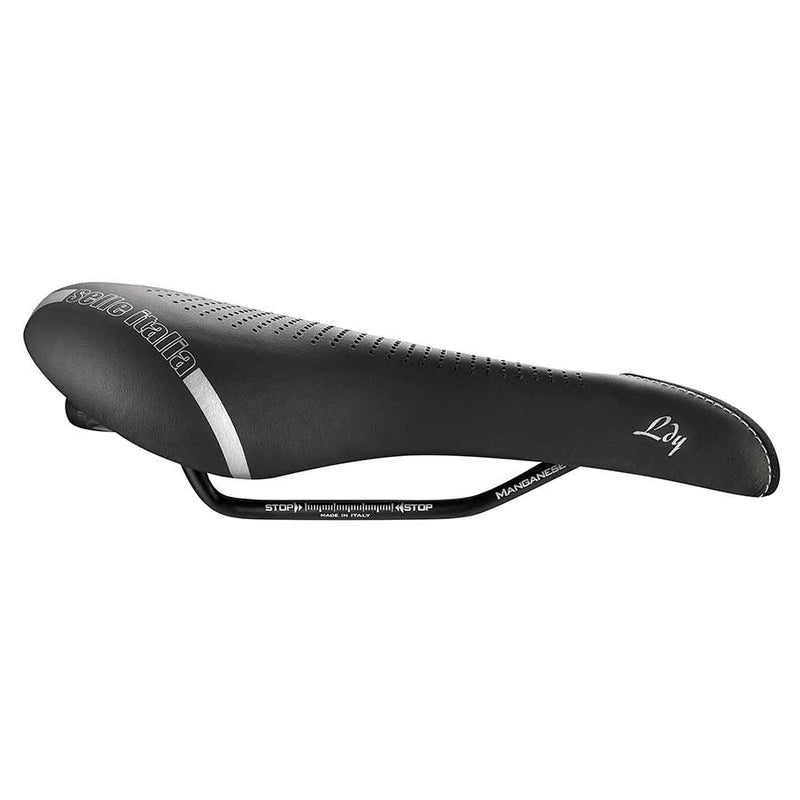 Load image into Gallery viewer, Selle Italia Lady Gel Saddle - Black 135mm Width Manganese Rail Womens

