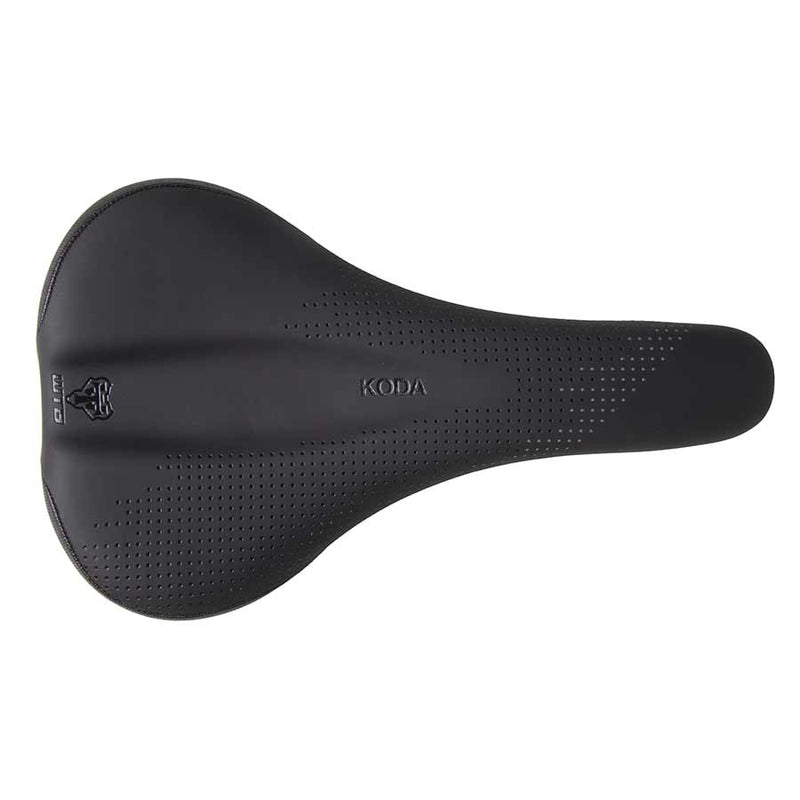 Load image into Gallery viewer, WTB Koda Saddle - Black 255mm Width Steel Rails Lightweight Padding
