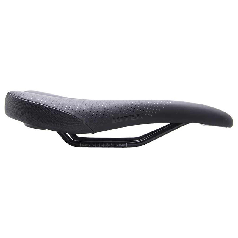 Load image into Gallery viewer, WTB Koda Saddle - Black 255mm Width Steel Rails Lightweight Padding
