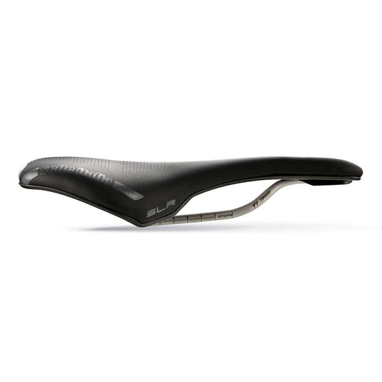 Selle Italia SLR Boost Gravel Superflow Saddle - Black 145mm Width Titanium