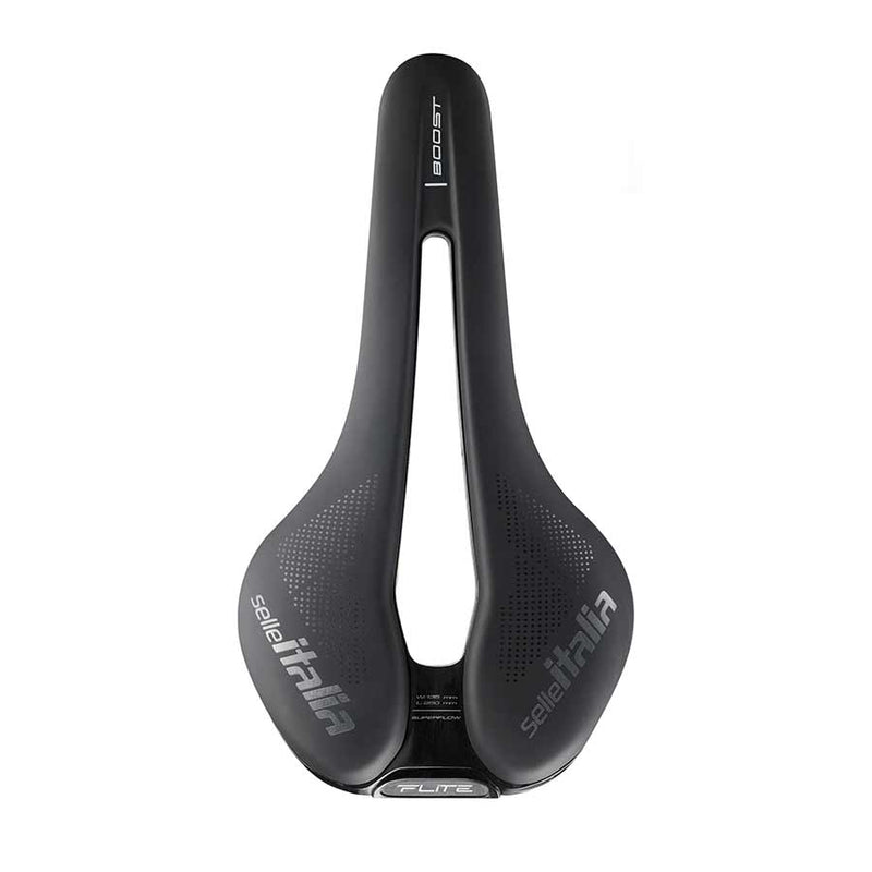Load image into Gallery viewer, Selle Italia Flite Boost TM Superflow Saddle - Black 145mm Width Manganese
