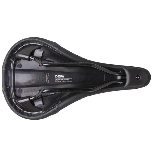 WTB Deva Saddle - Black 260mm Width Steel Rails Lightweight Padding