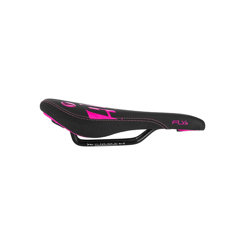 Load image into Gallery viewer, SDG Components Fly Jr Saddle, 235 x 122mm, Unisex, 270g, Black/Neon Pink
