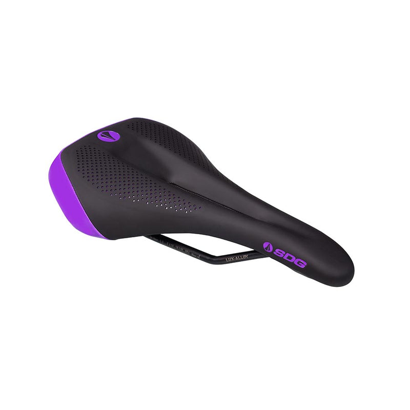 Load image into Gallery viewer, SDG Components Allure V2 Lux-Alloy, Saddle, 265 x 143mm, Women, 255g, Purple
