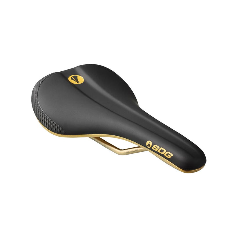 Load image into Gallery viewer, SDG Components Bel-Air V3 Galactic, Saddle, 260 x 140mm, Unisex, 236g, Black/Gold
