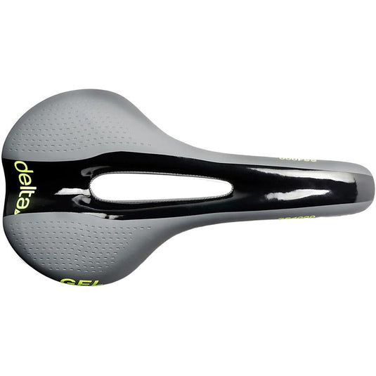 Delta Comfort Race Gel Saddle - Grey 140mm Width Lightweight PU Foam