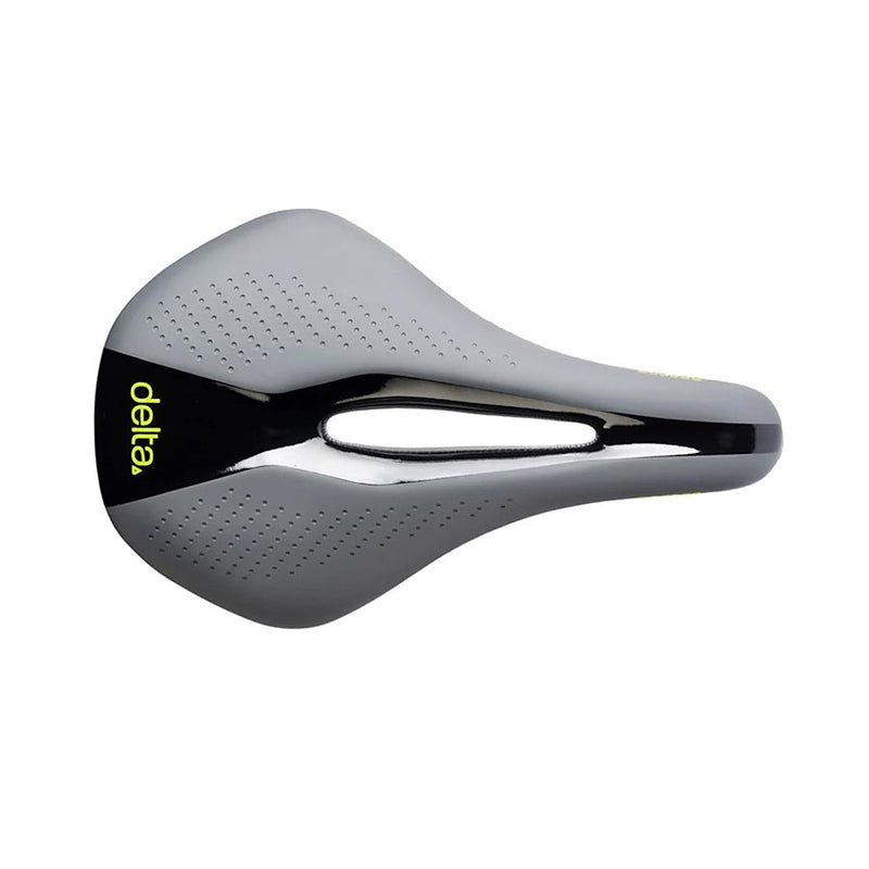 Load image into Gallery viewer, Delta Comfort Race Shorty Saddle - Grey 160mm Width Lightweight PU Foam
