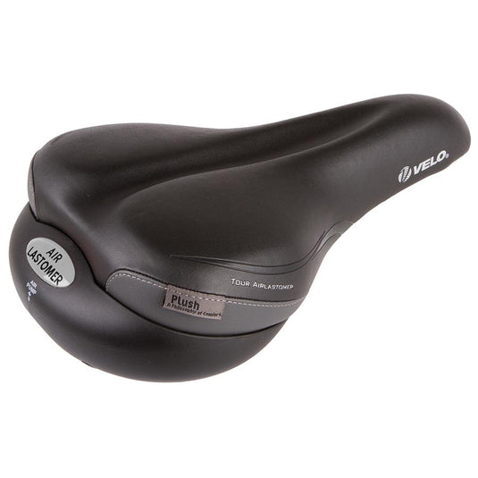 Velo Tour Air-Lastomer Comfort, Saddle, 270 x 180mm, 665g, Black