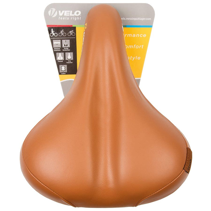 Load image into Gallery viewer, Velo Tour ELA Gen Comfort Saddle, 264 x 220mm, 867g, Brown
