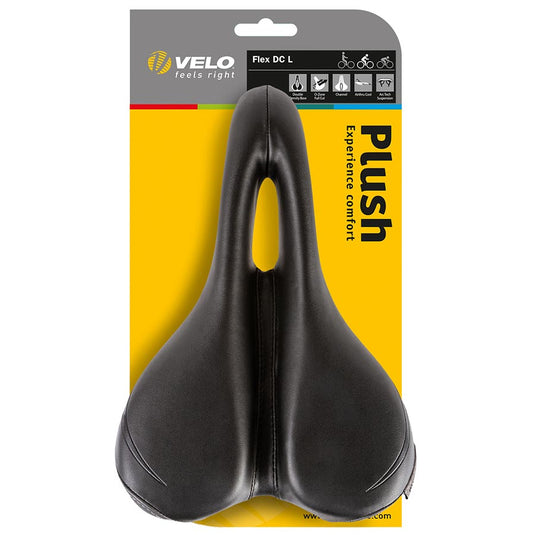 Velo Flex DC Touring Saddle 242 x 151mm, Women, 386g, Black