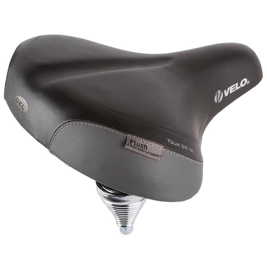 Velo Tour DS Gel Comfort Saddle, 265 x 255mm, Black