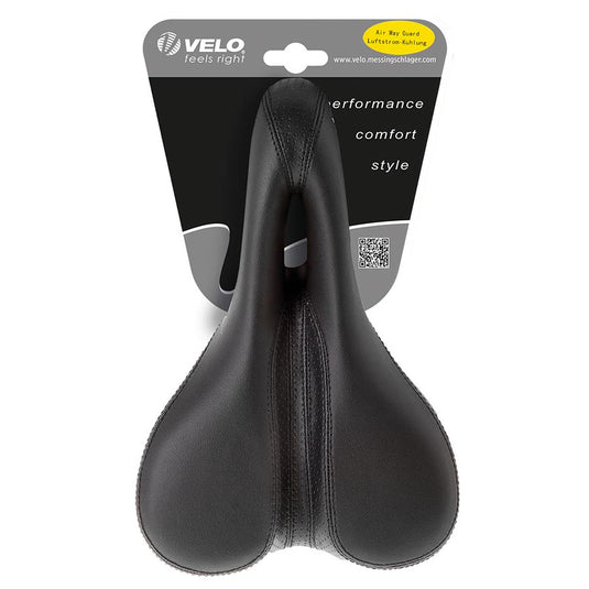 Velo Base DC Touring Saddle 243 x 155mm, Women, 387g, Black
