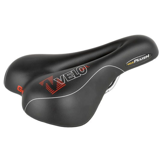 Velo Plush Gel D2 Saddle 255 x 177mm, 477g, Black