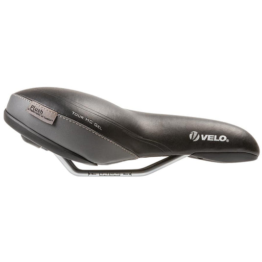 Velo Tour HC Gel Comfort Saddle, 260 x 168mm, 463g, Black